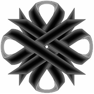 Porte-clé Photo Sculpture Ruban de Black Clover par Kenneth Yoncich