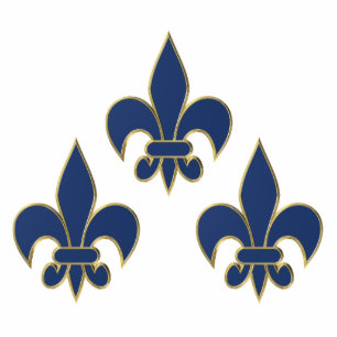 Porte-clé Photo Sculpture Symbole de Fleur de Lis