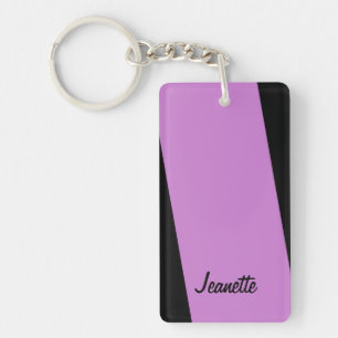Porte - clé, Rectangulaire à double face, bande 