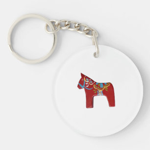 porte - clé rouge, blanc et bleu
