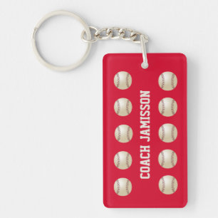 Porte - clé, Rouge, pour entraîneur ou joueur de