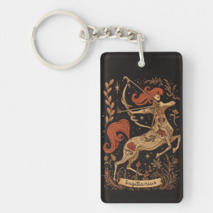 Porte - clé Sagittarius Céleste Zodiac Art