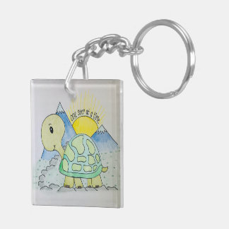 porte - clé "Un pas à la fois"