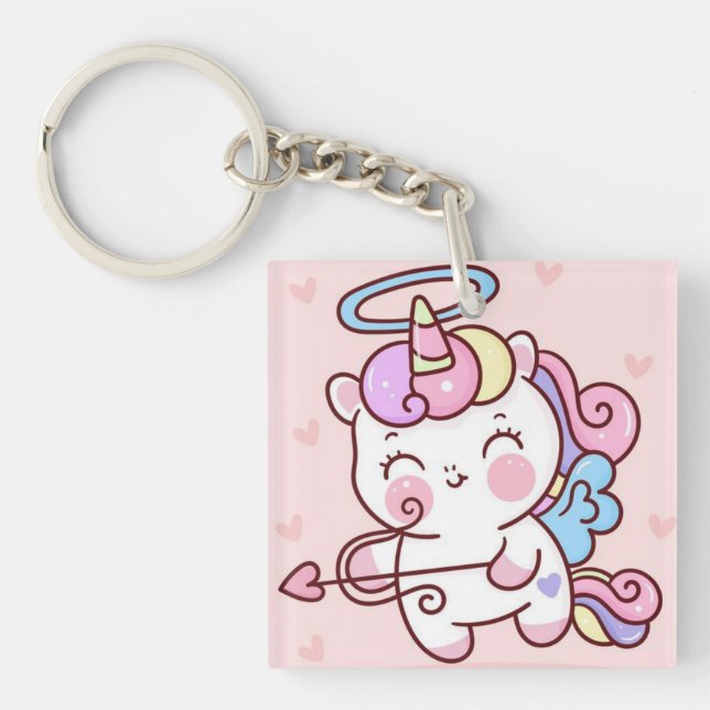 Porte - clé Unicorn mignon (Devant)