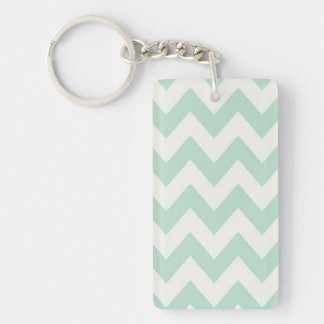 Porte - clé vert clair d'acrylique de Chevron