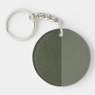 Porte - clé vert de mousse à fente personnalisée -