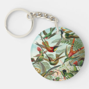 Porte - clé vintage de colibris