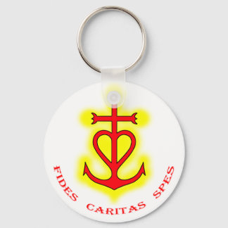 Porte-clef Croix camarguaise (Fides Caritas Spes)