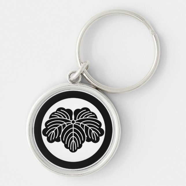 PORTE-CLÉS 丸 に 蔦 (見 聞 家 ) (Devant)