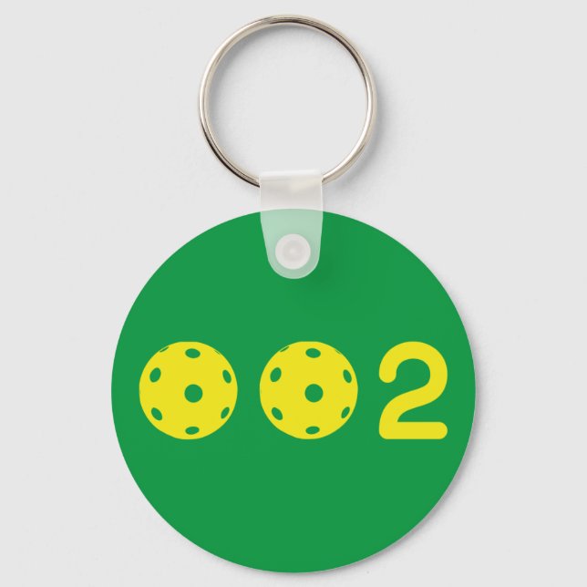 Porte-clés 0 0 2 Drôle de Pickleball (Recto)