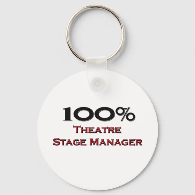 Porte-clés 100 % Gestionnaire de scène théâtrale (Recto)