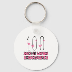 Porte-clés 100 Jours D'Amour Maternelle Enseignant Coeur Vale