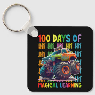 Porte-clés 100 Jours D'Apprentissage Magique Monster Truck Sc