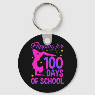 Porte-clés 100 Jours De Gymnastique Scolaire Gymnaste