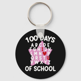 Porte-clés 100 jours d'école Alphabet 100ème jour Enseignant 