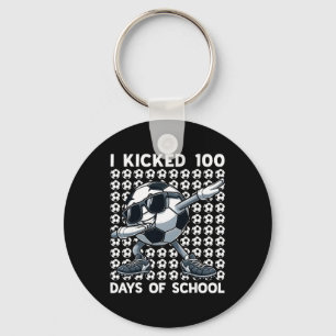 Porte-clés 100 Jours D'école Football Dabbing 100ème Jour D'é