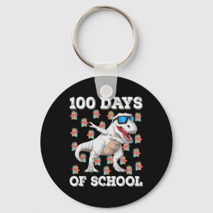 Porte-clés 100 Jours D'École T-rex Dabbing Enfants Garçons 10