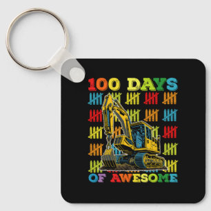 Porte-clés 100 Jours D'Excavateur Magnifique 100E Jour D'Écol
