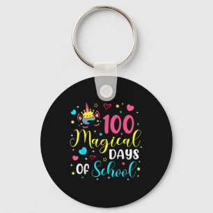 Porte-clés 100 Jours Magiques 100ème Jour De L'École Unicorne