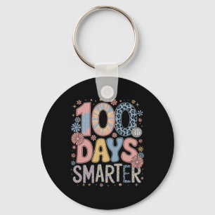 Porte-clés 100 Jours Plus Intelligents Joyeux 100ème Jour D'é