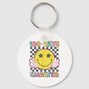 Porte-clés 100 Jours Smarter Smile Face 100ème Jour De L'Écol