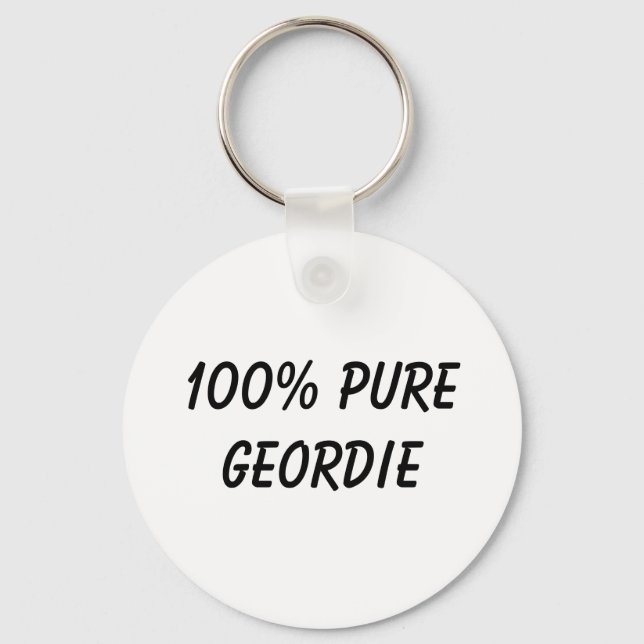 Porte-clés 100% Pure Geordie (Recto)