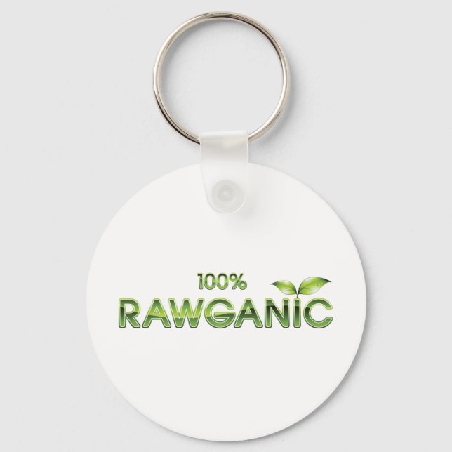 Porte-clés 100% Rawganic Raw Food (Recto)