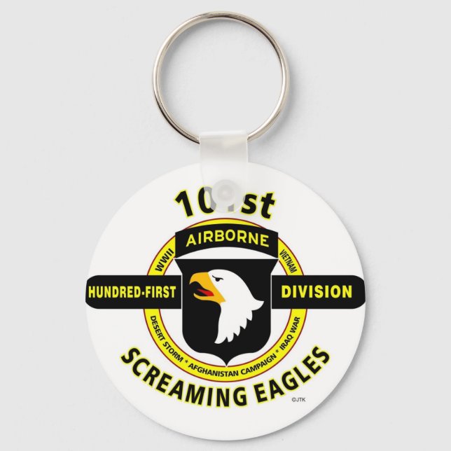 PORTE-CLÉS 101E DIVISION AÉRONAUTIQUE "SCREAMING EAGLES" (Recto)