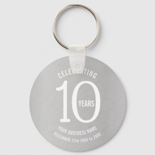 Porte-clés 10 ans anniversaire d'entreprise fête cadeau