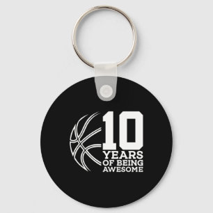 Porte-clés 10 ans d'être génial Bysketbyll 10e anniversaire