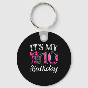 Porte-clés 10 dix anniversaire coquette fille de basketball f