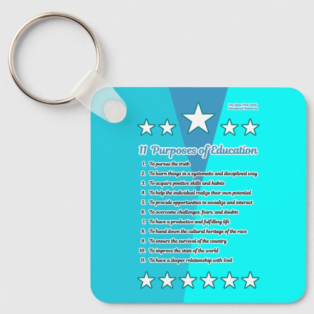 Porte-clés 11 Objet de l'éducation (Recto)