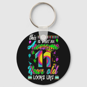 Porte-clés 11e anniversaire Awesome 11 ans Il semble