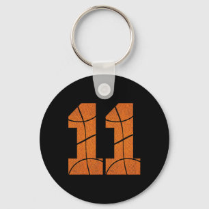Porte-clés 11e anniversaire Basketball Garçons Enfants