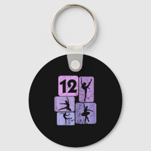 Porte-clés 12e anniversaire fille danseuse Ballet Ballerina 1