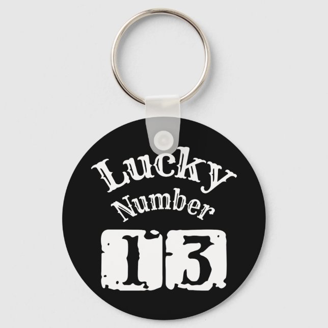 Porte-clés 13 - Lucky Numéro 13 Chuck (Recto)