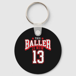 Porte-clés 13e anniversaire Bysketbyll Lover 13 ans Anniversa
