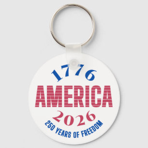 Porte-clés 1776 AMÉRIQUE 2026 250 ans de liberté