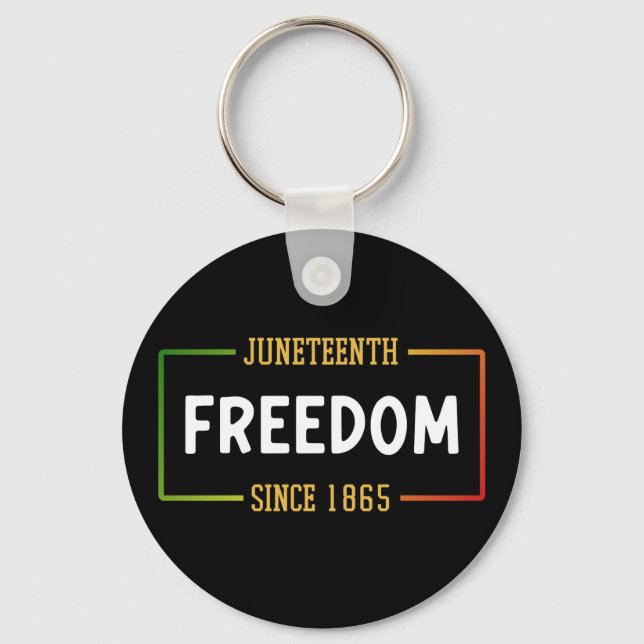 Porte-clés 1865, 1865, fête de la liberté noire (Recto)