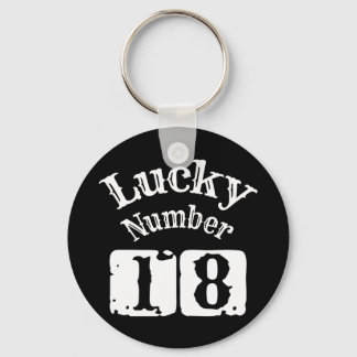 Porte-clés 18 - Lucky Numéro 18 Chuck