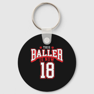 Porte-clés 18e anniversaire Bysketbyll Lover 18 ans Anniversa
