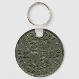 Porte-clés 1950 British Half Crown keychain
