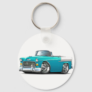 Porte-clés 1955 Chevy Belair Turquoise-White Convert