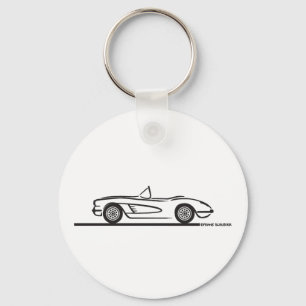 Porte-clés 1959 1960 Chevrolet Corvette