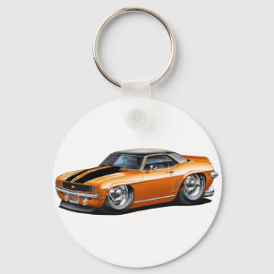 Porte-clés 1969 Camaro Orange-Black Top Car