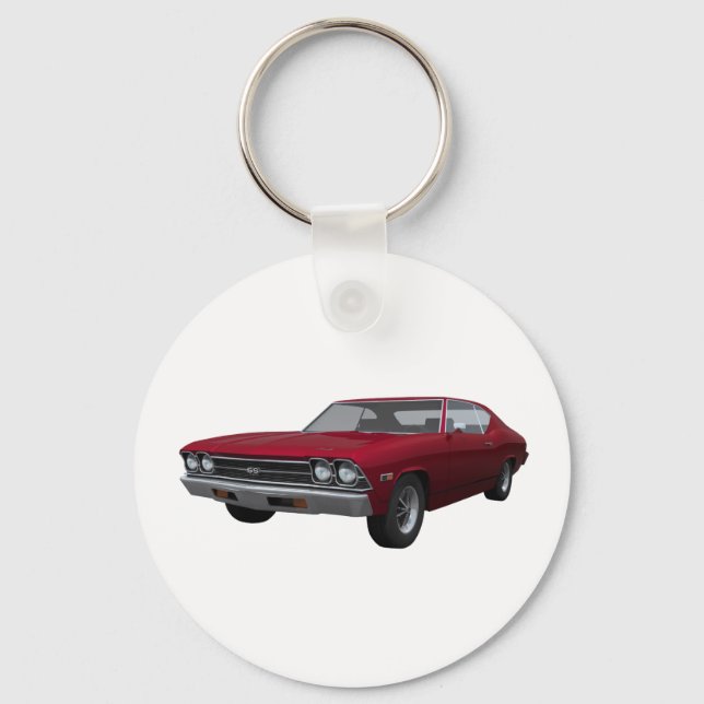 Porte-clés 1969 Chevelle SS : Candy Apple Finish (Recto)