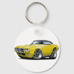 Porte-clés 1969 Firebird Yellow-Black Top Car