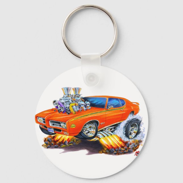 Porte-clés 1969 GTO Juge Orange Car (Recto)
