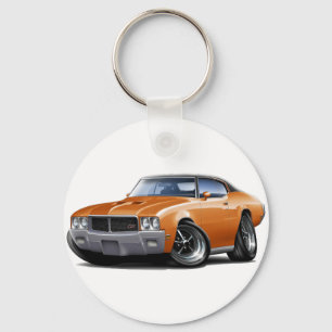 Porte-clés 1970-72 Buick GS Orange Black Top Car