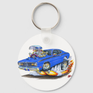 Porte-clés 1970-74 Plymouth Duster Blue Car